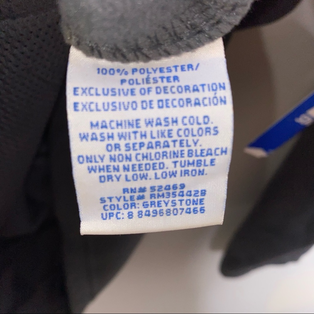 NWT STARTER 3XL GRAY FLEECE FULL ZIP JACKET - Picture 9 of 14